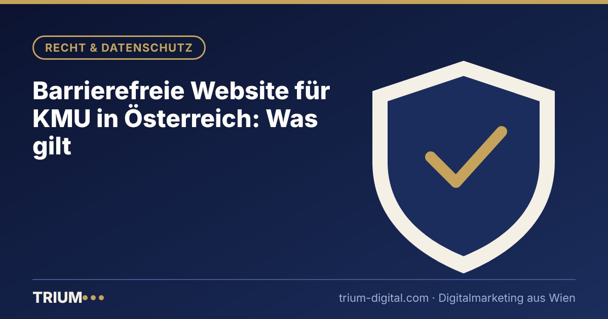 Titelbild: Barrierefreie Website für KMU in Österreich: Was gilt