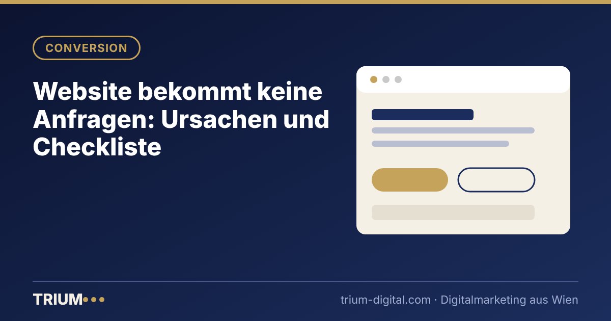 Titelbild: Warum 70 % der KMU-Websites keine Anfragen generieren