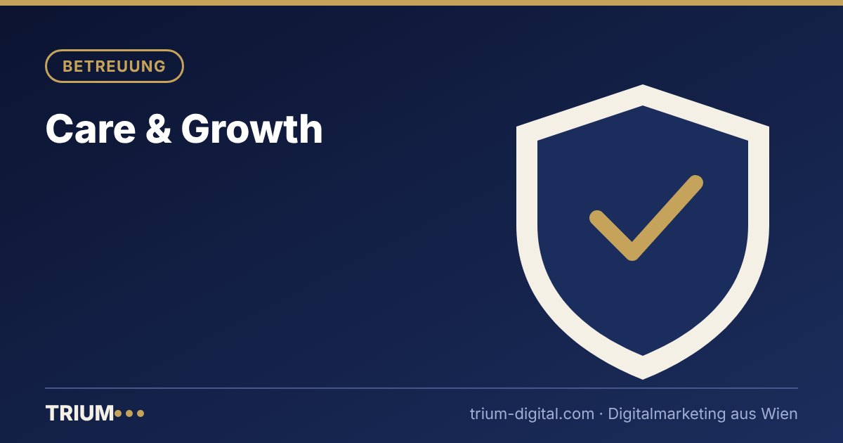Illustration: Care & Growth – TRIUM Marketing Agentur Wien