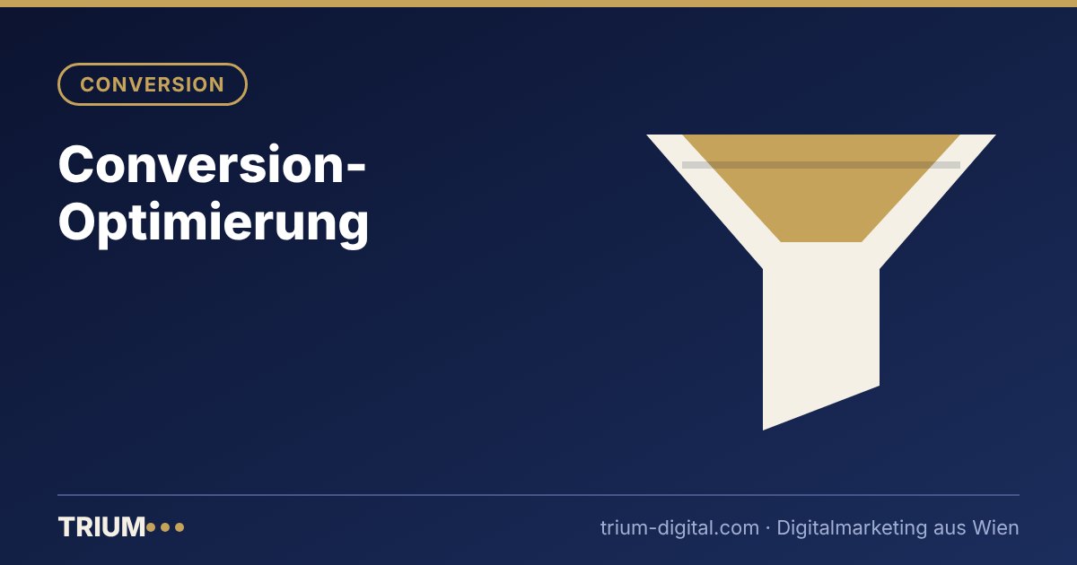 Illustration: Conversion-Optimierung – TRIUM Marketing Agentur Wien