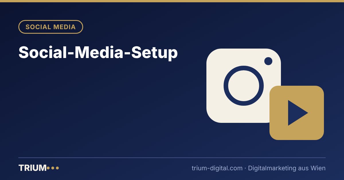 Illustration: Social-Media-Setup – TRIUM Marketing Agentur Wien