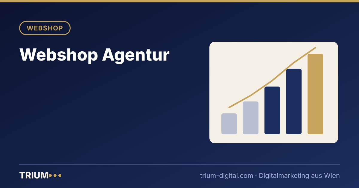 Illustration: Webshop Agentur – TRIUM Marketing Agentur Wien